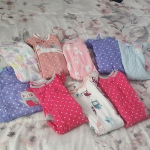 Pack of 9 Carters fleece pajamas